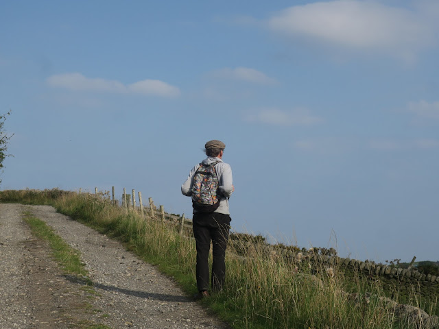 Man on track looking out at invisible view. 5th September 2021