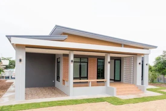 desain rumah minimalis dengan teras luas