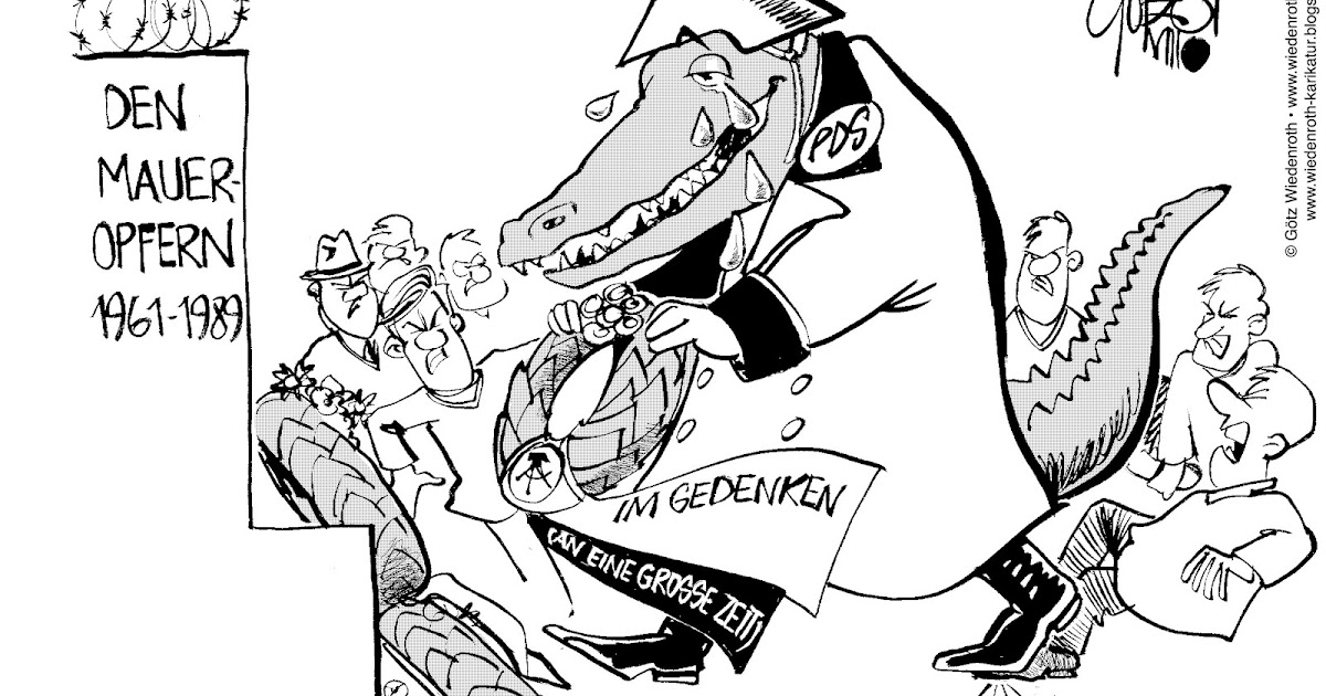 Karikamur Karikatur Wiedenroth Den Ddr Maueropfern 1961 1989