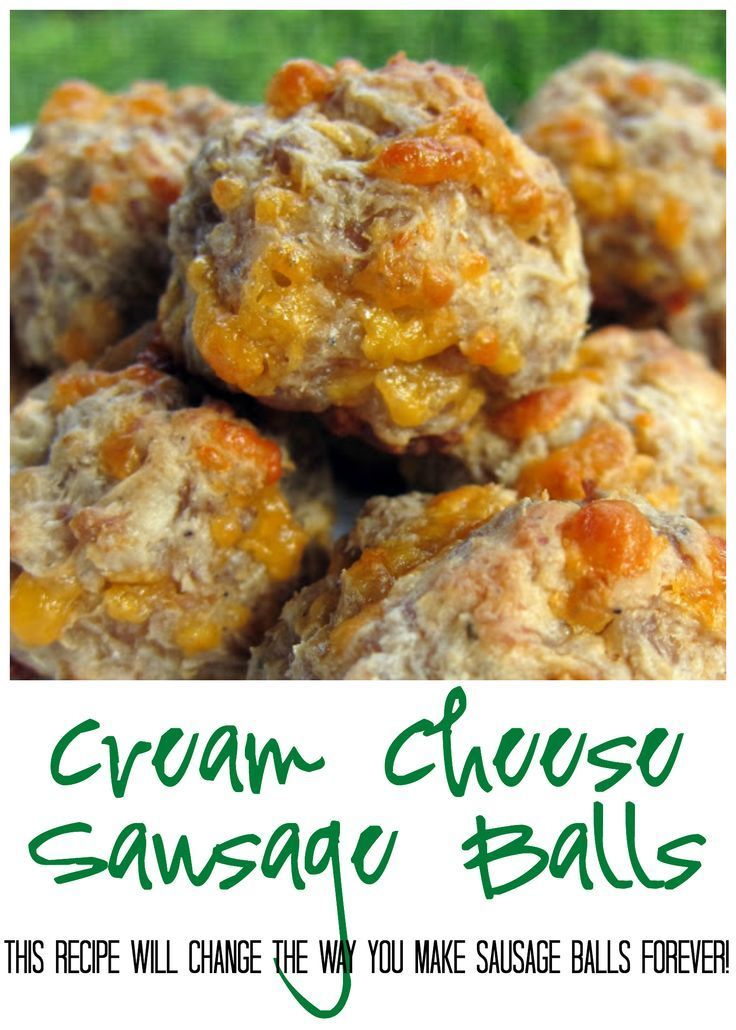 Cream Cheese Sausage Balls Football Friday Plain Chicken®