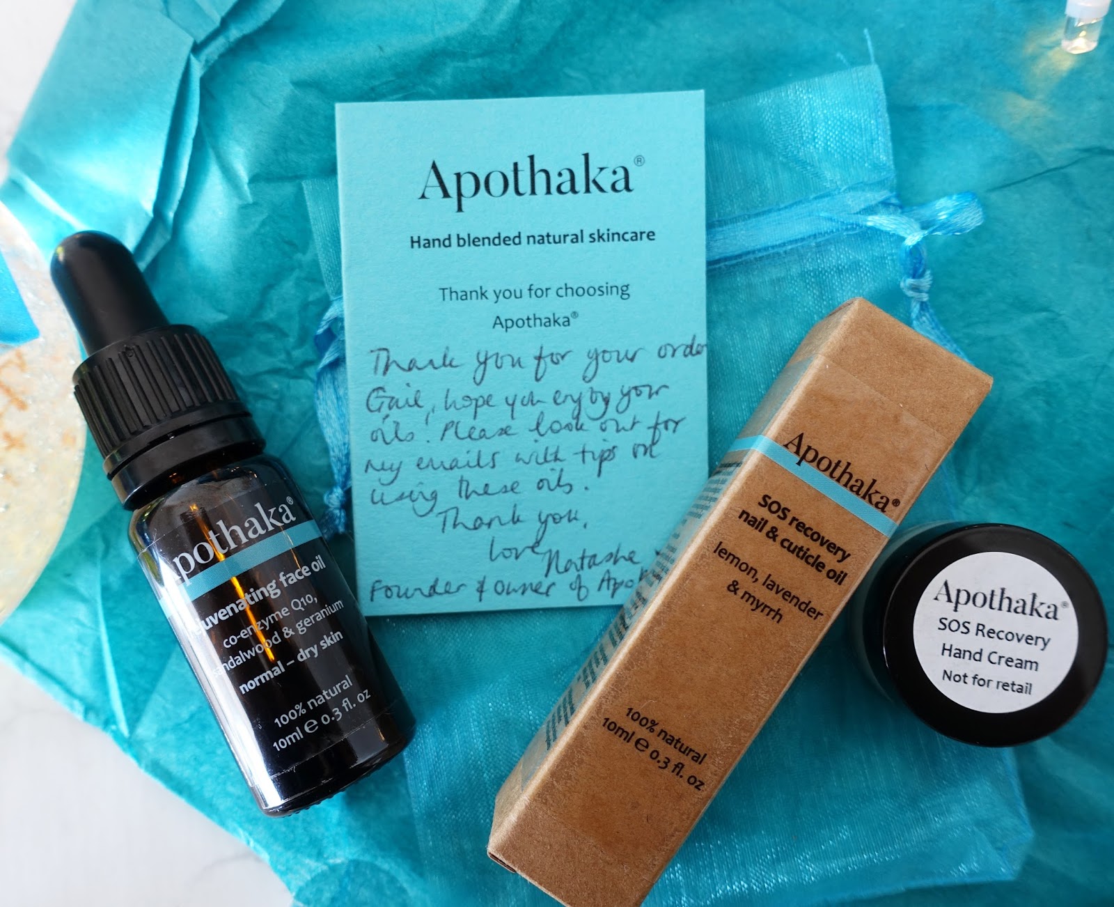 Image showing Apothaka Rejuvenating Face Oil and SOS Recovery nail and cuticle oil with a review by Is This Mutton