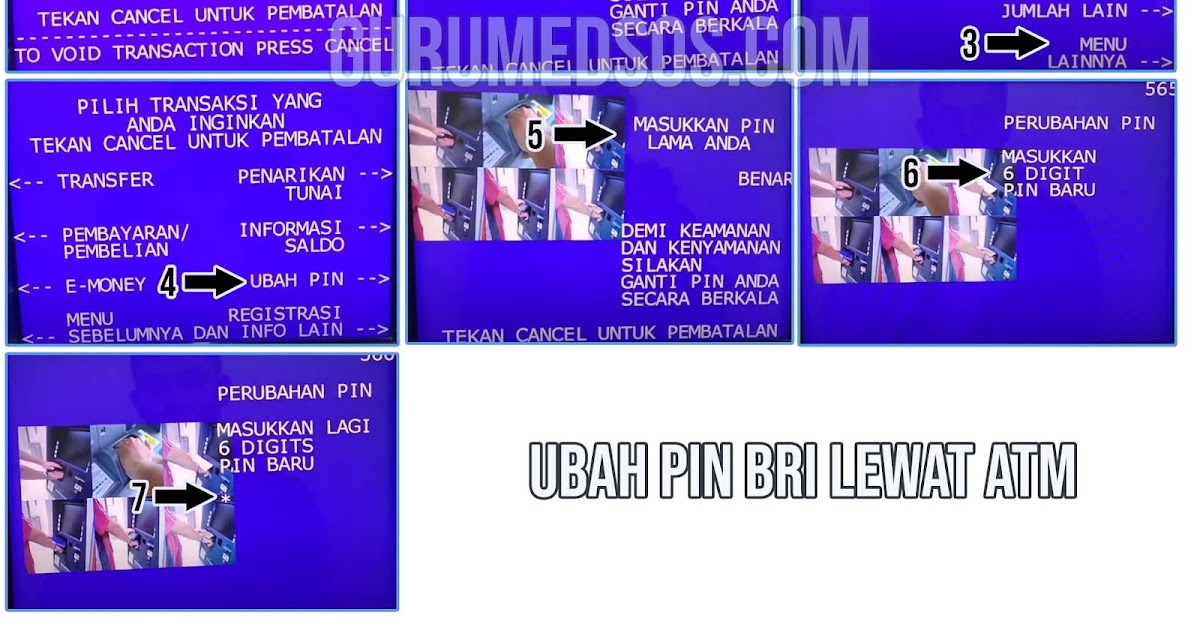 Cara Mengganti PIN ATM BRI di Mesin ATM, EDC BRILink, dan Kantor Cabang
