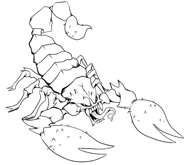Top 10 scorpion coloring pages for kids