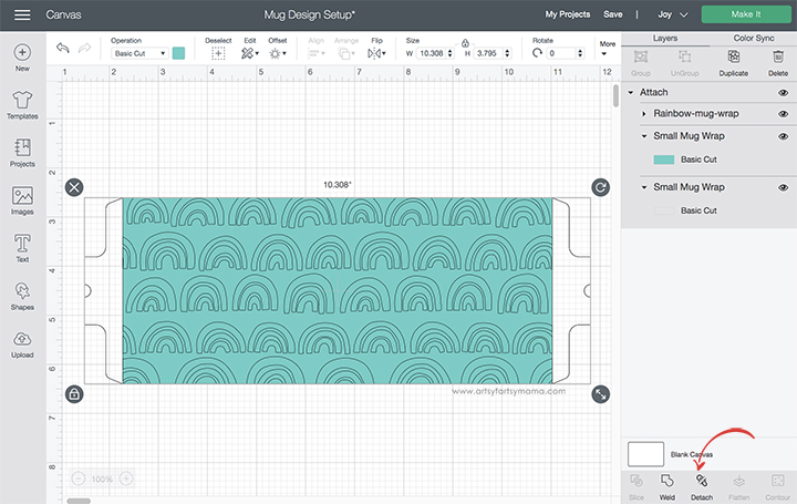 Cricut Design Space Attach