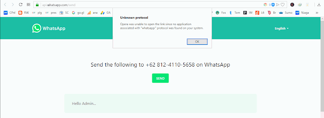 Pengujian Whatsapp Web di Browser