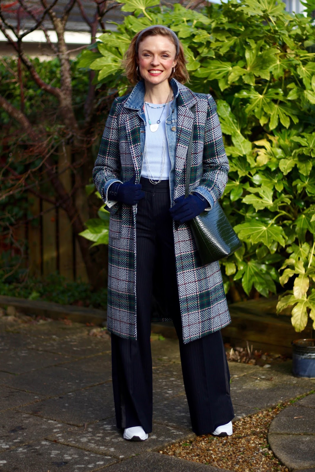 denim wool coat