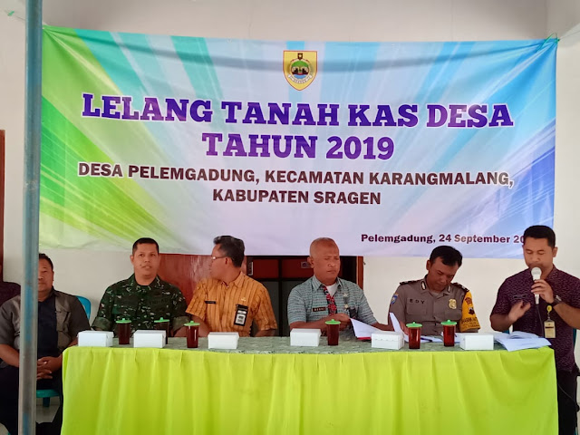 Bati Wanmil Karangmalang Hadiri Lelang Tanah Kas Desa Pelemgadung