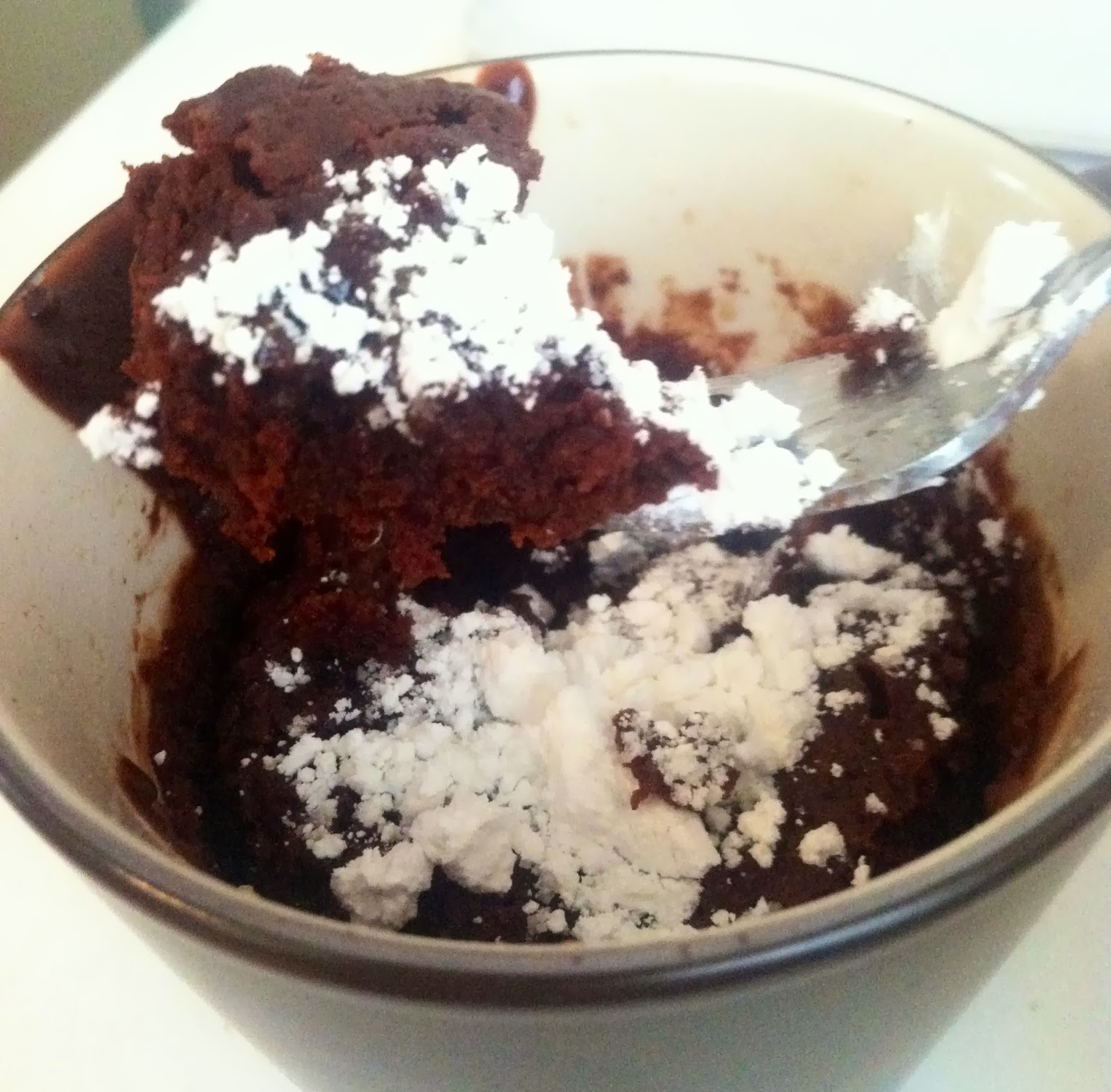 Born Free: Brownie in a Mug: 3 minutes to done! Pantry Ingredients Only!