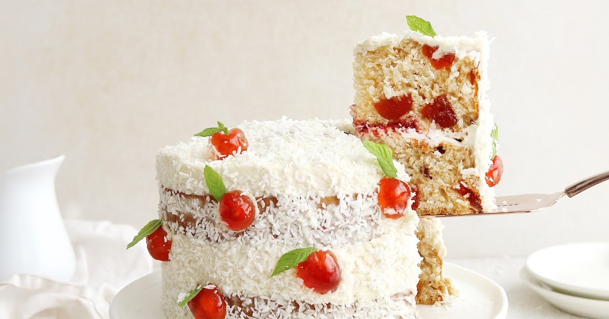 Small Batch Cherry and Coconut Cake The Little Blog Of Vegan