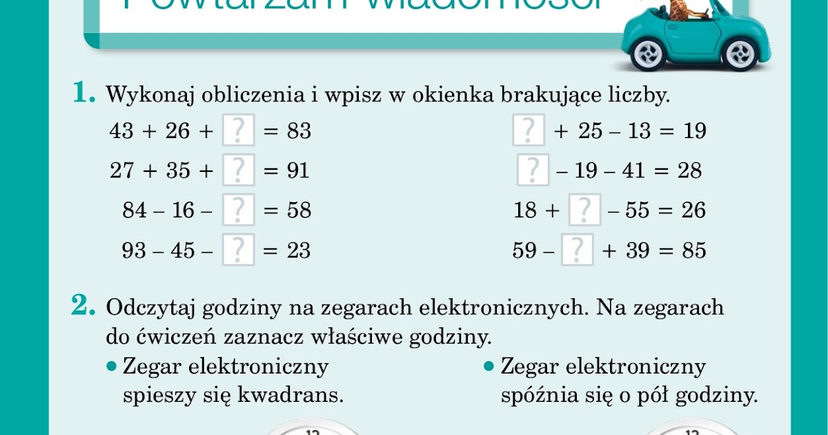 Zdania Złożone Współrzędnie Karta Pracy Klasa 3a uczy się w domu: Zbliża się lato - to już wiem, umiem, potrafię