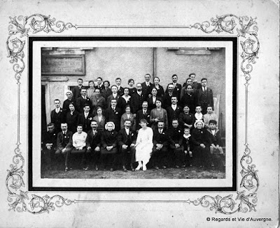 Vieille photo de famille d'Auvergne