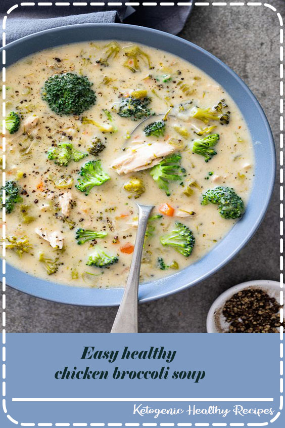 Easy healthy chicken broccoli soup Hebbar's Kitchen