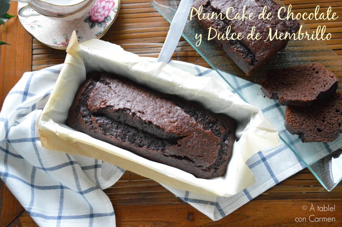 Plumcake de Chocolate y Dulce de Membrillo