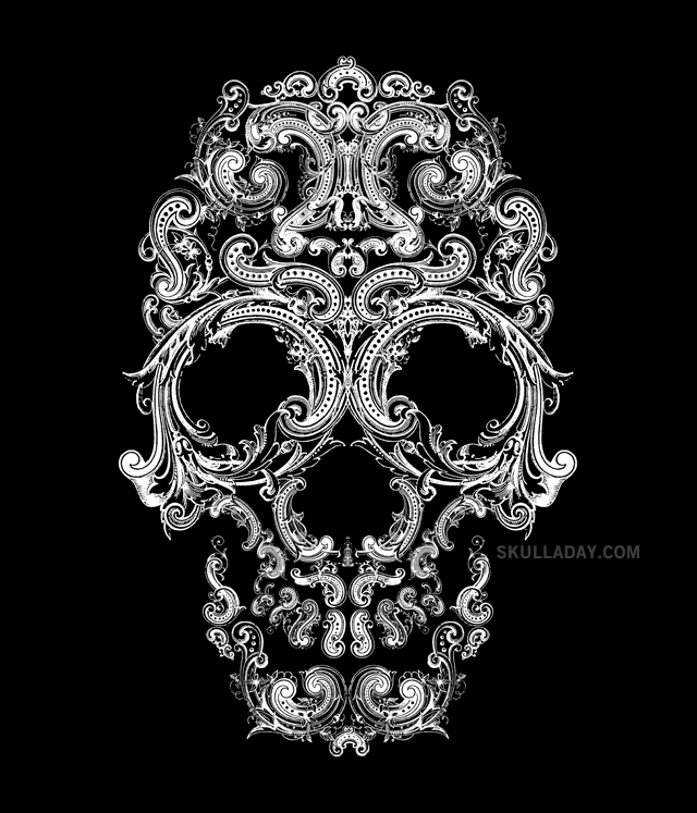411 ornamental skull iii