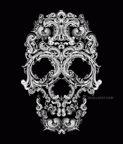 Skull-A-Day: 411. Ornamental Skull III
