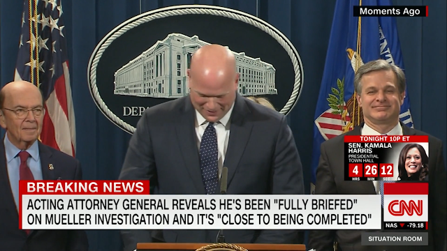 Acting AG: Mueller probe 'close to being completed'