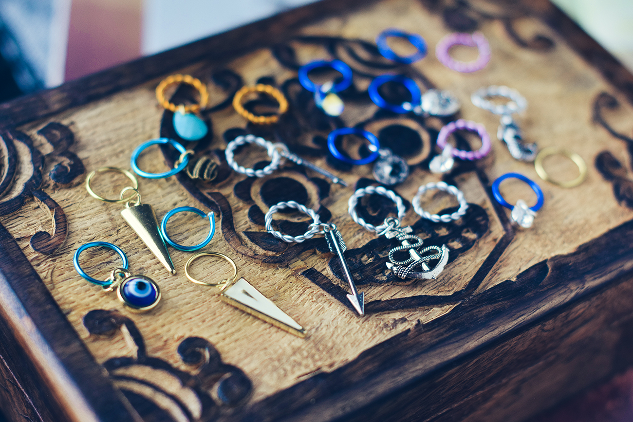 DIY Hair Ring Charms Quiet Lion Creations