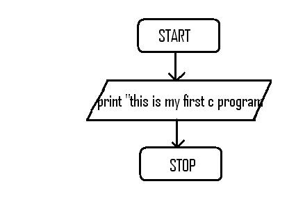 Let Us See C language: Algorithm and Flow charts