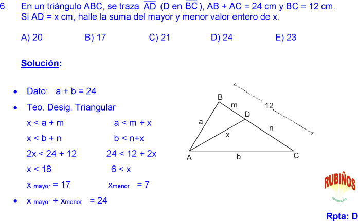 Examenes De Literatura 4 Eso Resuelto TRIÁNGULOS EXISTENCIA Y CORRESPONDENCIA PROBLEMAS RESUELTOS DE
