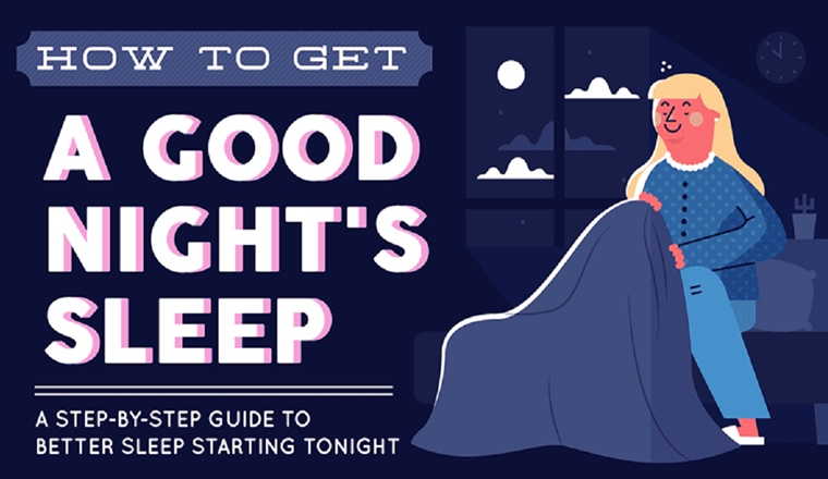 How To Get A Good Night's Sleep (The Ultimate Guide) #infographic
