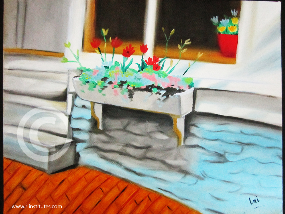 BSc AnimationMadurai Oil Color Painting Inimai Ponnusamy Ganesan