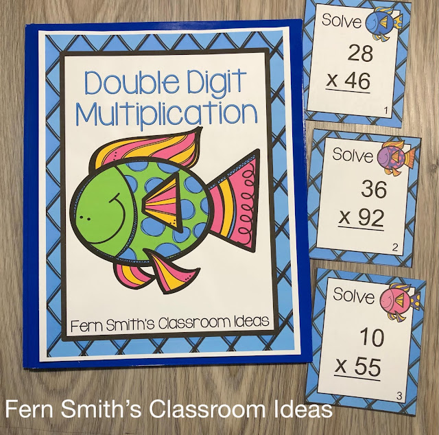 Click Here for the 2-Digit By 2-Digit Multiplication Task Cards #FernSmithsClassroomIdeas