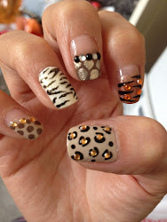 nails bling safari awesome animal wild nail blingy designs leopard cheetah nicole didn few them super animals unhas decoradas too