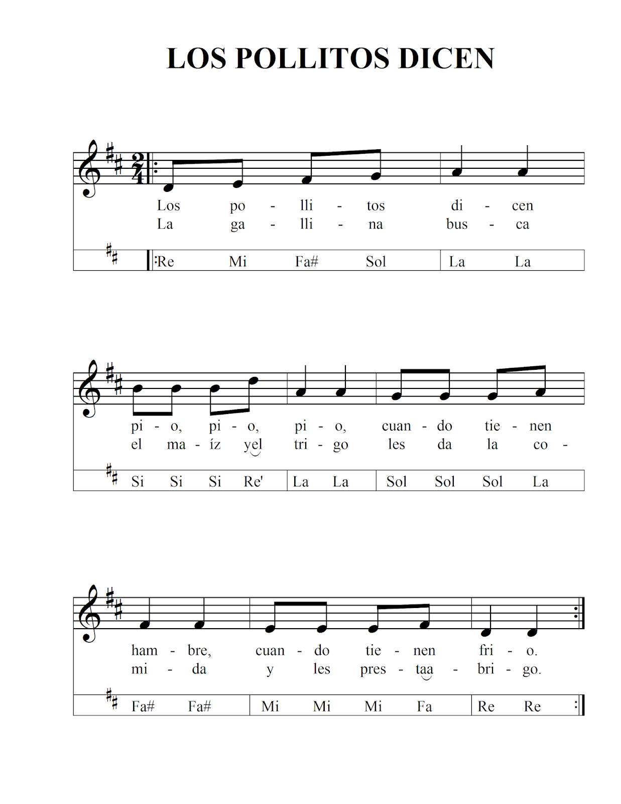 CEMCRUZ LOS POLLITOS DICEN + PARTITURA PARA VIOLÍN
