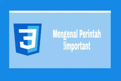 Mengenal perintah !important di css perintah !important di css