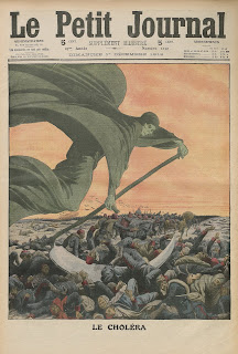 Le Petit Journal dergisi Balkan Savaşları sırasında yaşanan kolera salgınını kapağına taşımıştır. (1912)