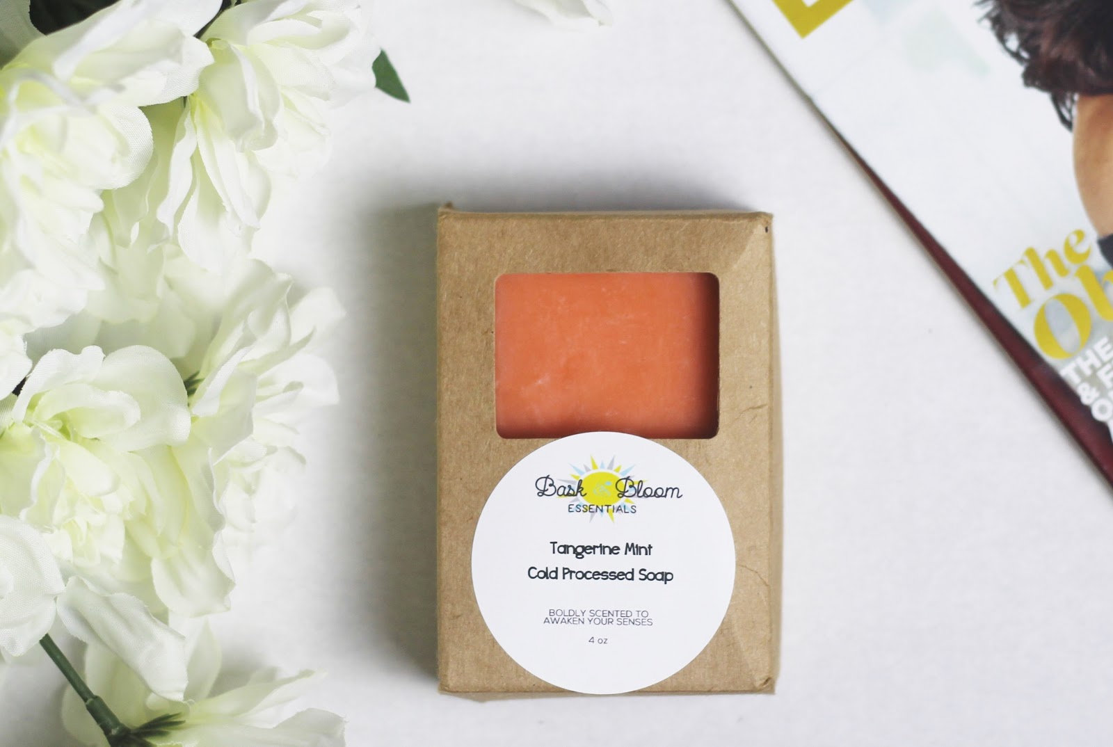 Beauty Bask and Bloom Essentials Tangerine Mint Soap Review FabEllis