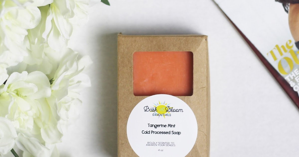 Beauty Bask and Bloom Essentials Tangerine Mint Soap Review FabEllis