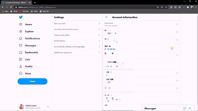 Click on Username here Twitter Username