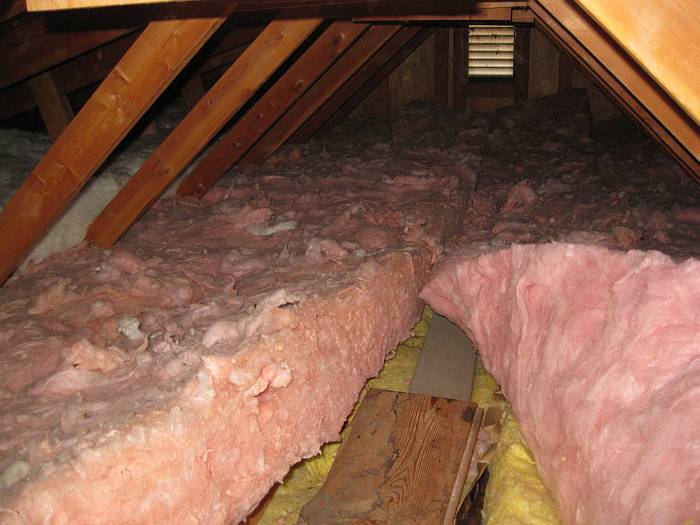 Life among the Tall Pines Speaker wires in attic