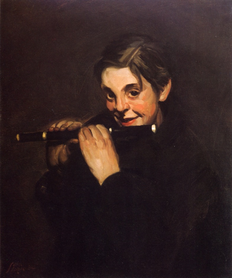 TICMUSart Boy with Piccolo John French Sloan (1904)