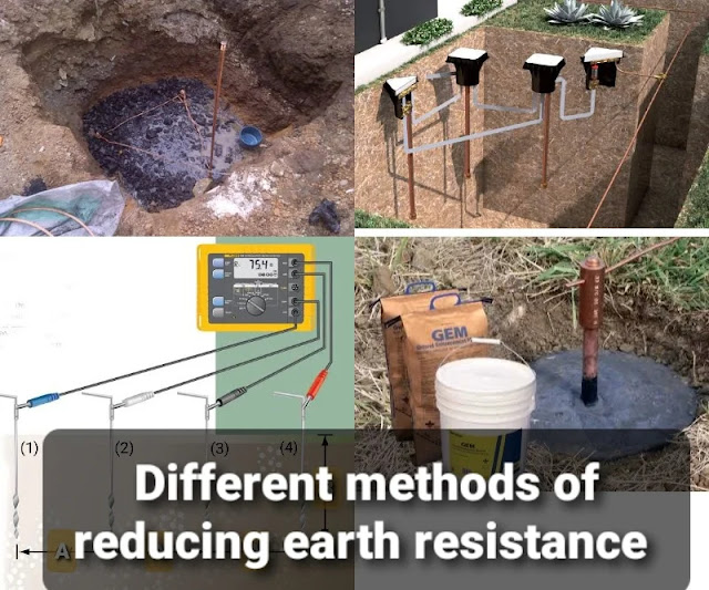 Different methods of reducing earth resistance