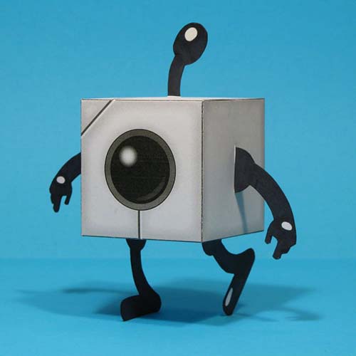 Blocks That Matter Tetrobot Paper Toy Paperized Crafts