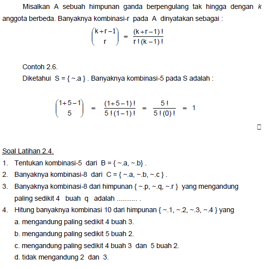 Materi dan Contoh Soal Struktur Sistem Aljabar