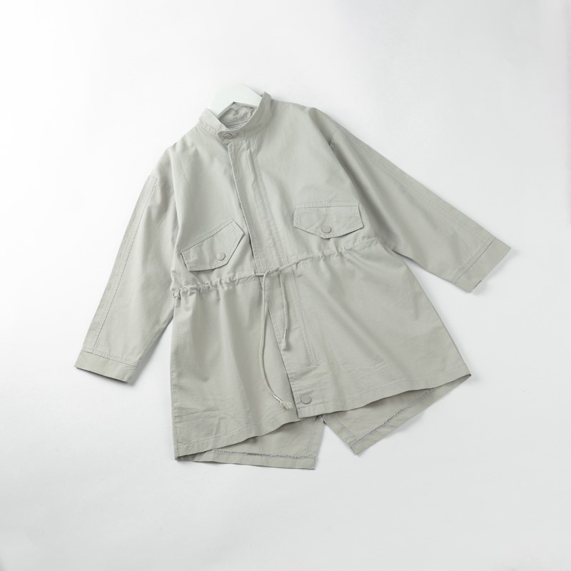 Áo Khoác Bé Gái Khaki Tay Dài Đính Donald - BCOBI 157213 12 5 105