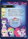 My Little Pony Spike Equestrian Friends Trading Card