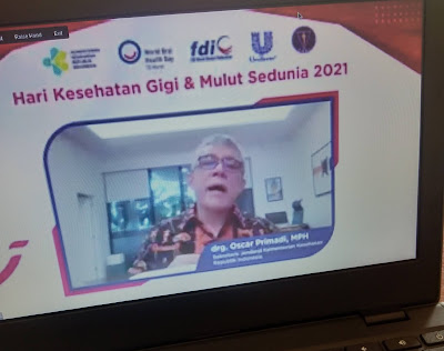 key note speech drg. Oscar Primadi, MPH (Sekretaris Jenderal Kementrian Kesehatan Republik Indonesia).