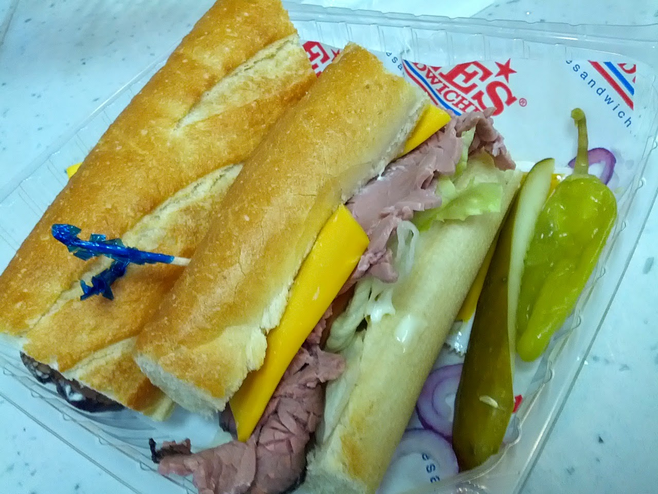 （旧）はらぺこだより LEE'S SANDWICHESのシンプルバゲットサンドPasadena