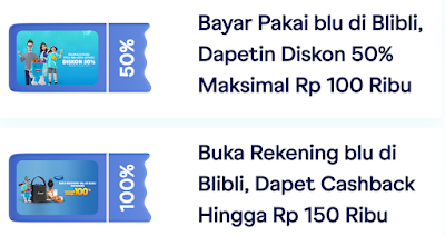 Review aplikasi blu promo blu dan blibli