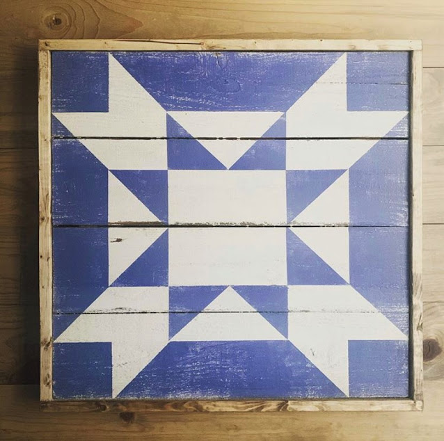Amish Star Barn Quilt Pattern – Tweetle Dee Design Co. amish-star-barn-quilt-pattern-tweetle-dee-design-co
