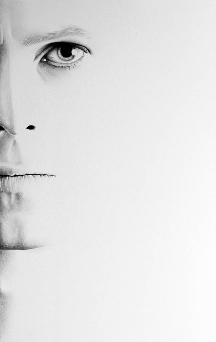 07-David-Bowie-Ileana-Hunter-Drawings-of-Minimalist-Realism-Meets-Celebrities-www-designstack-co