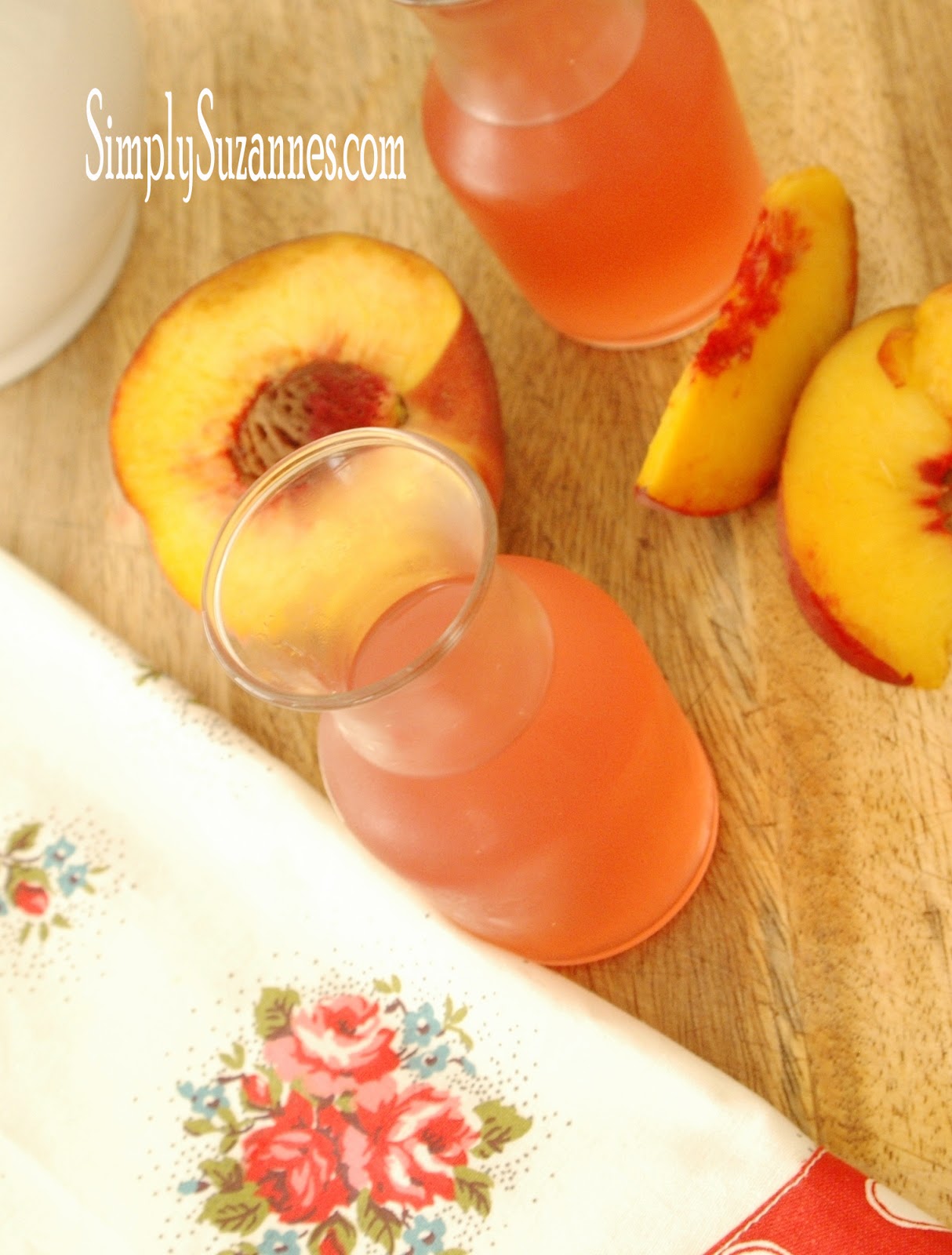 Simply Suzanne's AT HOME peach simple syrup