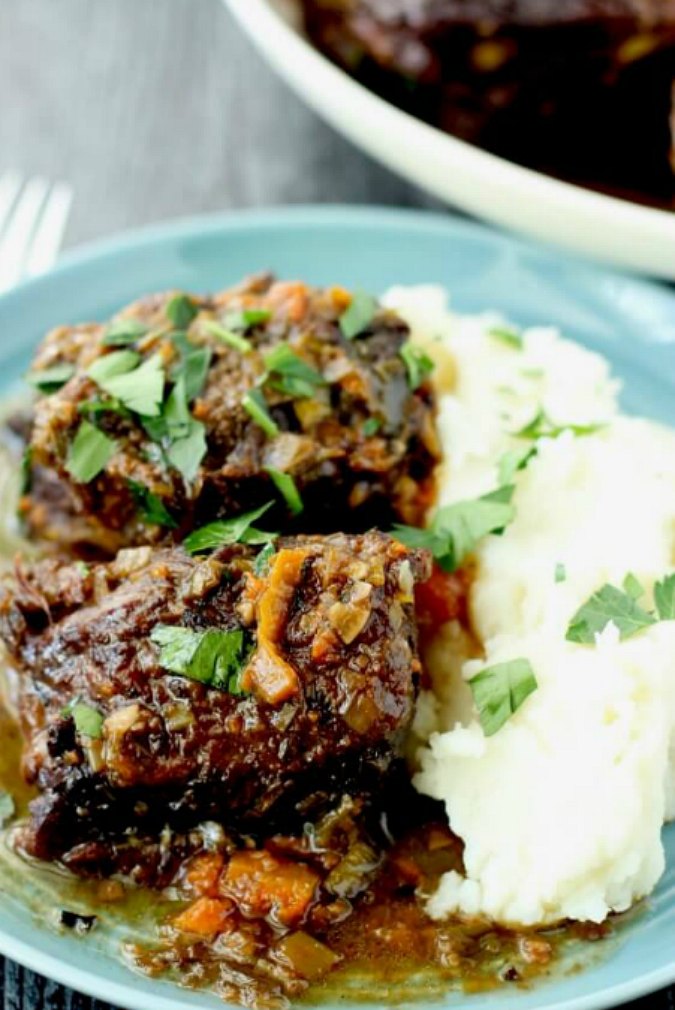 Instant Pot braised short ribs with potatoes