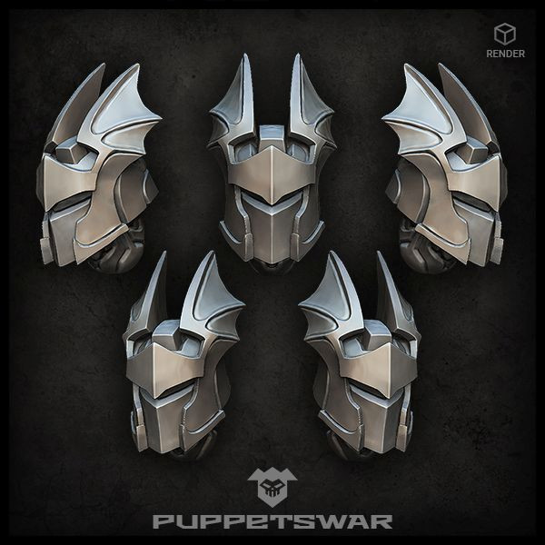 Wargame News and Terrain Puppetswar New Helmeted Vampire Heads Release