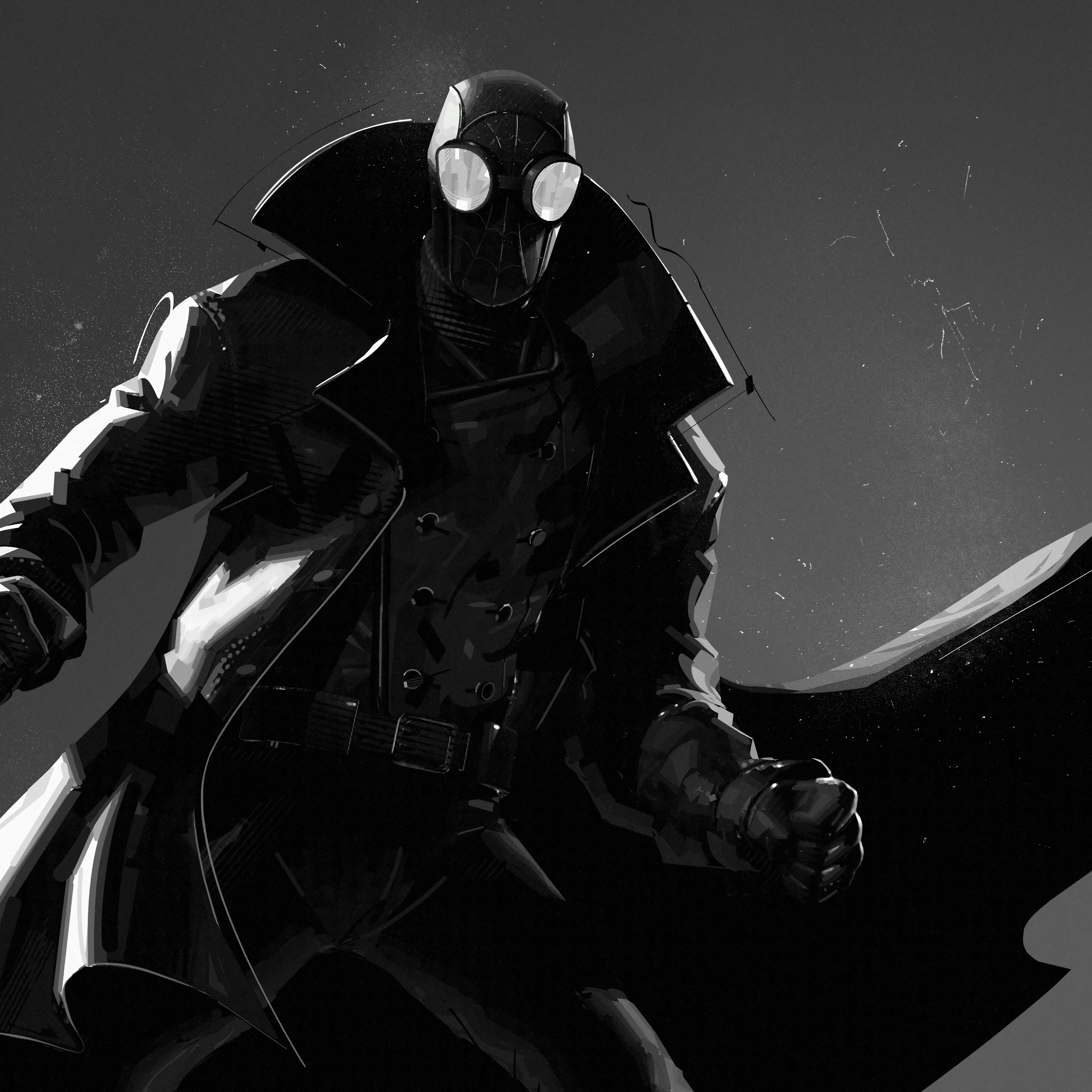 SpiderMan Noir, SpiderMan Into the SpiderVerse, 8K