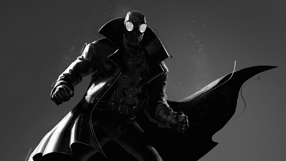 SpiderMan Noir, SpiderMan Into the SpiderVerse, 8K